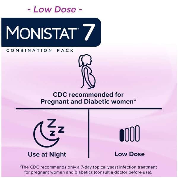 Monistat 7-Day Yeast Infection Treatment | Cream + External Itch Relief Cream | Pack of 2 Monistat uk supplements
