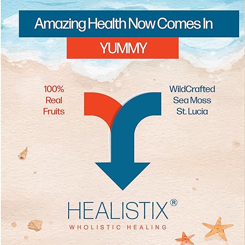 Healistix Pineapple Irish Sea Moss Gel 16 Oz - St Lucia Wildcrafted Seamoss Gel, Packed HX HEALISTIX uk supplements