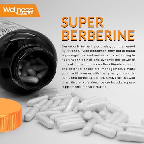 WELLNESS LABSRX Berberine Supplement 1500mg - Liposomal Berberine with Ceylon WELLNESS LABSRX uk supplements