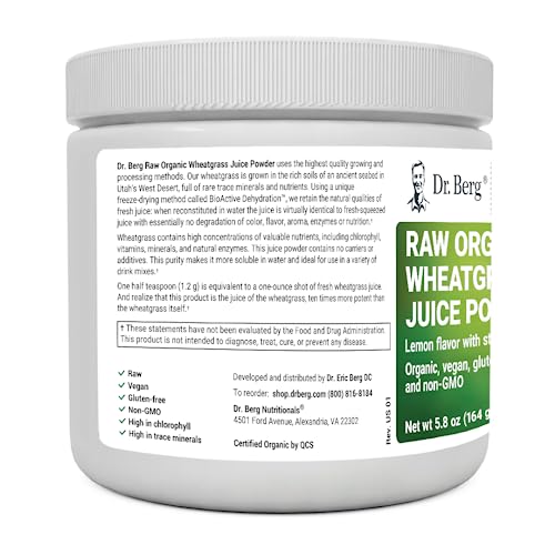 Dr. Berg USDA Certified Organic Green Powder Superfood (60 Servings) - Made with Raw Dr. Berg Nutritionals uk supplements
