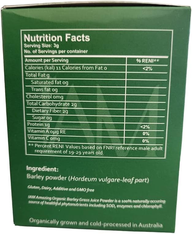 IAM Amazing Pure Organic Barley Powder Drink Barley Green Natural Blend XLXZHYF uk supplements