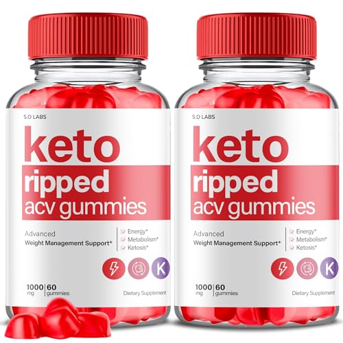 (2 Pack) Keto Ripped ACV Gummies Advanced Weight Loss, Keto Ripped Keto + ACV Gumm S.O Labs uk supplements