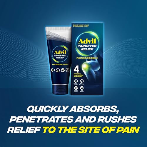 Advil Targeted Relief Pain Relieving Cream, Up to 8 Hours of Powerful Relief of Minor Arthritis Pain, Joint Pain, Lower Back Pain and Muscle Pain - 2.3 oz Advil uk supplements
