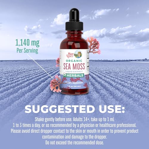 MaryRuth's Irish Sea Moss Liquid Drops | Sugar Free | SeaMoss for Gut Health and Immune MaryRuth Organics uk supplements