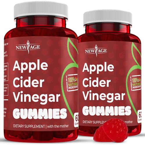 NEW AGE Apple Cider Vinegar Gummies 2-Pack - 120 Count - Immunity & Detox NEW AGE uk supplements