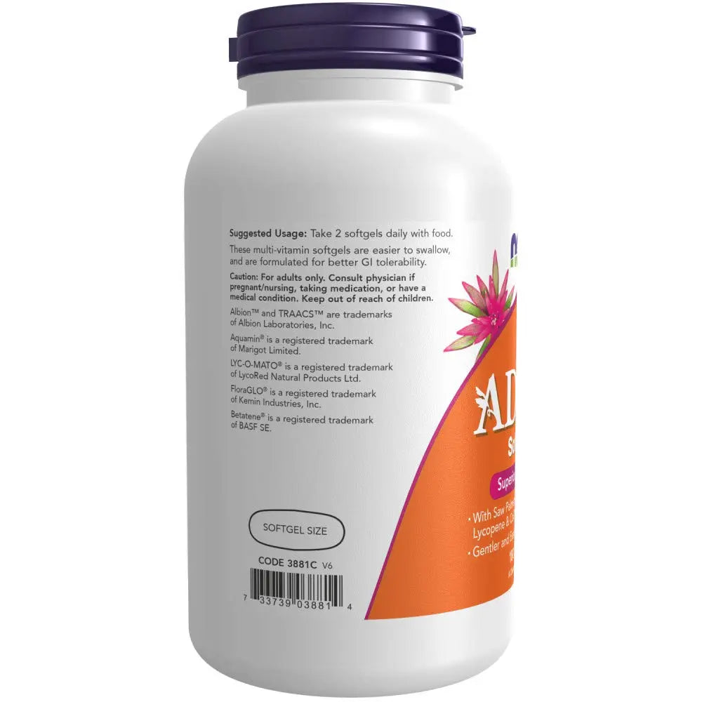 NOW Foods AdamTM Men's Multiple Vitamin -Softgels,180 Count (Pack of 1) NOW Foods uk supplements