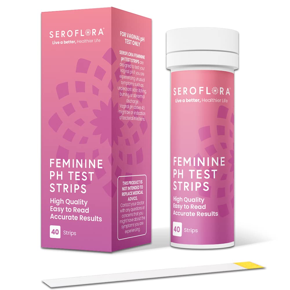 Seroflora Vaginal pH Test Strips for Women - Monitor Vaginal Health & Yeast Infection - Easy Seroflora uk supplements