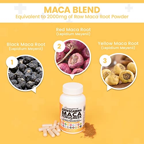 Ashwagandha 5000mg Maca Root 2000mg Fenugreek 3000mg Suppleme Clean Nutraceuticals uk supplements