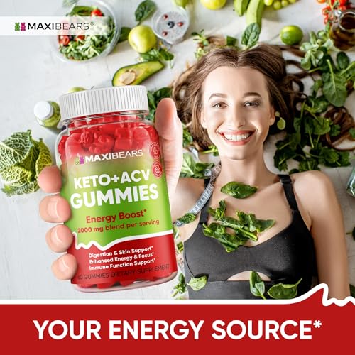 Keto Gummies - Delicious Low-Carb Snack to Boost Ketosis, Metabolism & Energy MAXIBEARS uk supplements