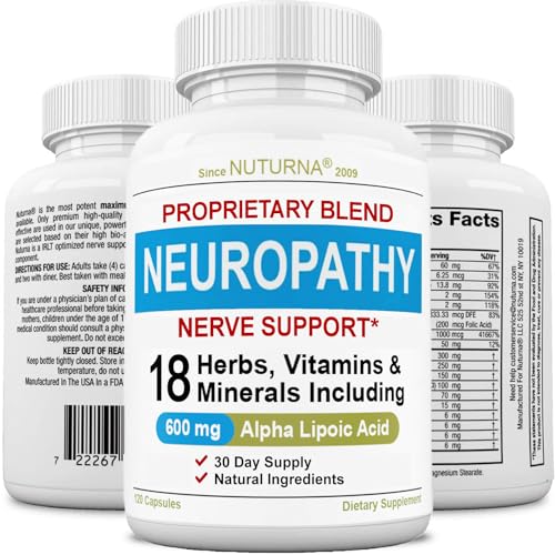 Neuropathy Support Supplement with 600 mg Pure Alpha Lipoic Acid Nuturna uk supplements