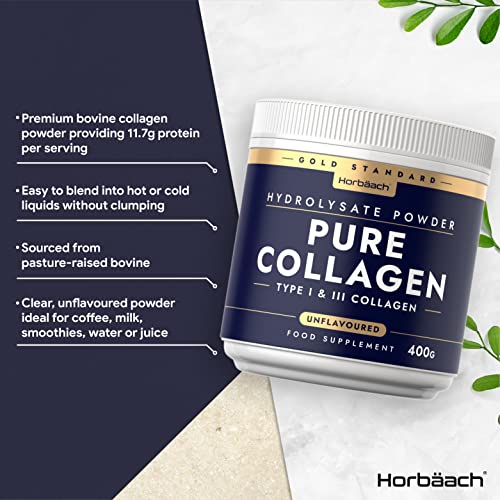 Collagen Powder | Gold Standard Bovine Collagen Peptides | Hydrolyzed Collagen Horbäach uk supplements