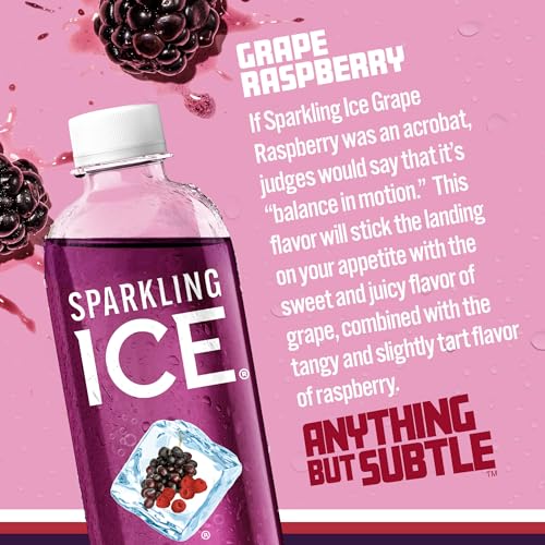 Sparkling Ice, Grape Raspberry Sparkling Water, Zero Sugar Flavored Water, with Vitamins Sparkling ICE uk supplements