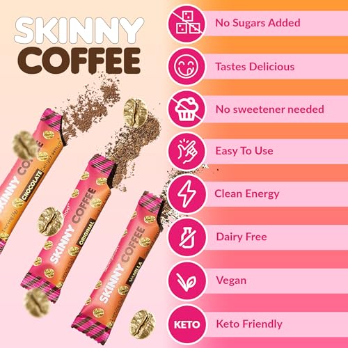 Skinny Boost Skinny Coffee- (Unflavored) Instant Sticks Made with Arabica Coffee, Garcinia SkinnyBoost uk supplements