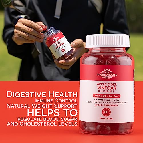 Sacred Roots Sugar-Free, Apple Cider Vinegar Gummies, 60 Gummies – Supports Healthy Sacred Roots uk supplements