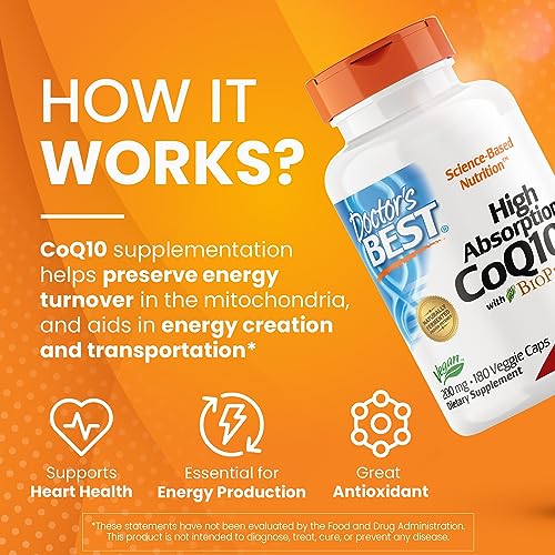 Doctor's Best High Absorption CoQ10 with BioPerine, Non-GMO, Gluten & Soy Free Doctor's BEST uk supplements