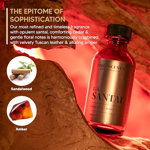 Essential Oil Blend Diffuser Oil – Santal Essential Oil, Hotel Inspired Home fragrance oil for diffuser Time Scents uk supplements