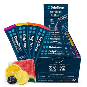 DripDrop Hydration - Electrolyte Powder Packets - Watermelon, Berry, Orange, Lemon DripDrop uk supplements