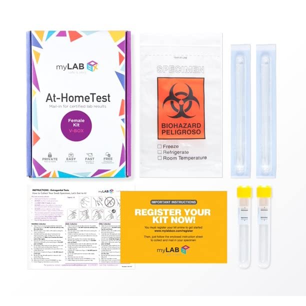 myLAB Box STD at Home Test for Yeast, Vaginal Health Combo CLIA Lab Certified Results myLAB Box uk supplements