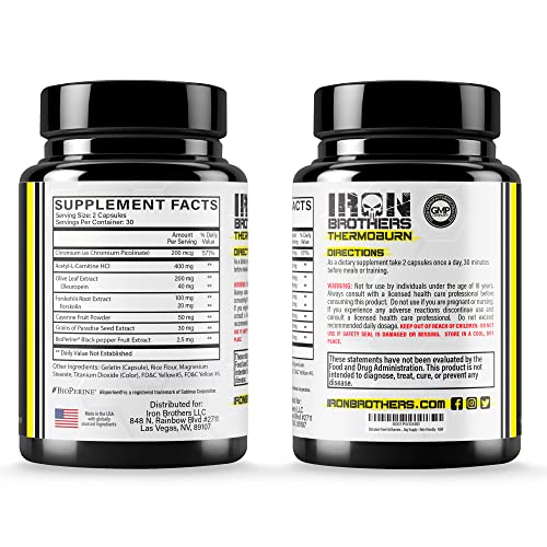 Stimulant Free Fat Burners for Women and Men – Weight Loss - Non Stim Thermogenic Fat Iron Brothers Supplements uk supplements