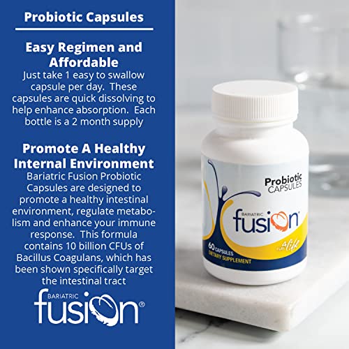 Bariatric Fusion Probiotic Capsule | Easy to Swallow Bariatric Vitamin | 10 Billion CFU Bariatric Fusion uk supplements