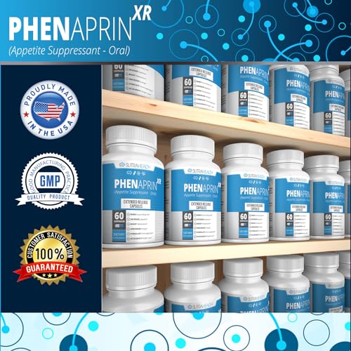 PhenAprin XR Maximum Strength Appetite Suppressant Diet Pills - 2-Pack, Metabolism Boosting SutraHealth uk supplements