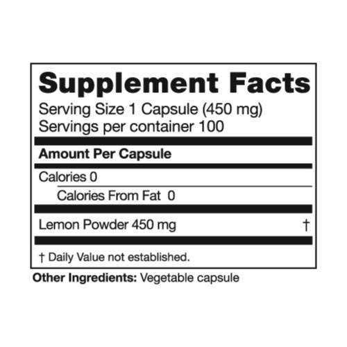 Seagate Products Whole Lemon Concentrate 450 mg 100 Capsules Seagate uk supplements