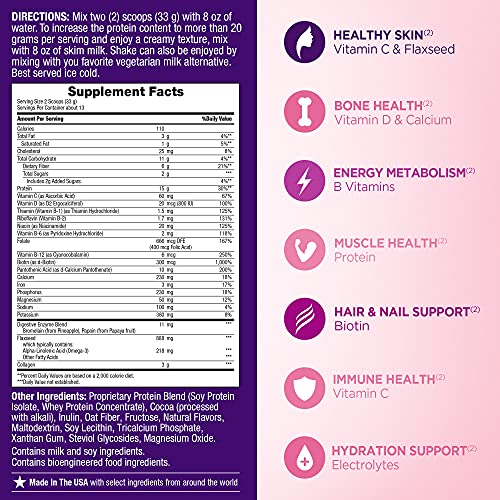 Nature's Bounty Complete Protein & Vitamin Shake Mix with Collagen & Fiber, Contains Vitamin C Nature's Bounty uk supplements