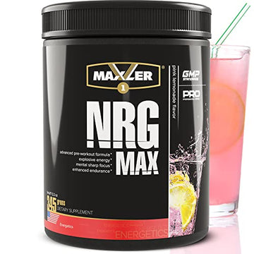 Maxler NRG MAX Pre Workout Powder with Taurine, L Citrulline Malate, Beta Alanine Creatine Maxler uk supplements
