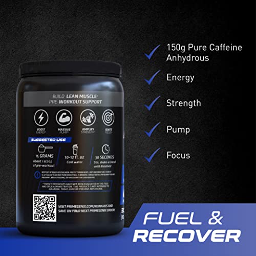 PrimeGENIX Pre-Workout+ Berry Blast Flavor | Max Performance | Boost Energy PrimeGENIX uk supplements