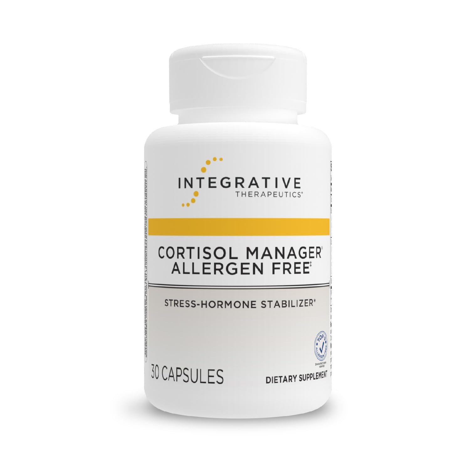Integrative Therapeutics Cortisol Manager Allergen Free - Adrenal Health Support Supplement for Healthy Stress Response* - Vegan, Non-Dairy & Gluten-Free - 30 Capsules (15 Servings) Integrative Therapeutics uk supplements
