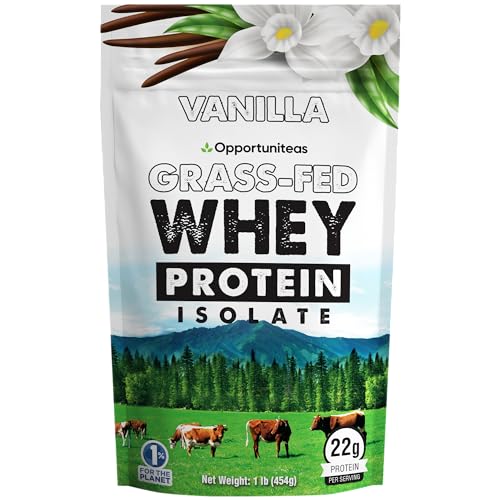 Opportuniteas Vanilla Whey Protein Powder - Grass Fed Whey Isolate + Real Sugar & Vanilla Opportuniteas uk supplements