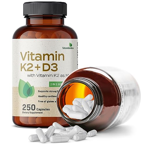 Futurebiotics Vitamin K2 (MK7) with D3 Supplement - Non-GMO Formula - 5000 IU Vitamin Futurebiotics uk supplements