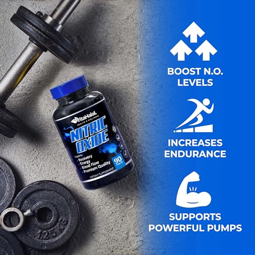 VitaHalal Nitric Oxide Supplement - Powerful Nitric Oxide Booster for Men to Support Blood VitaHalal uk supplements