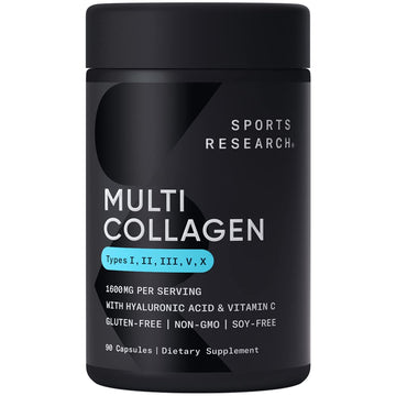 Sports Research Multi Collagen Pills (Type I, II, III, V, X) Hydrolyzed Collagen Peptides Sports Research uk supplements