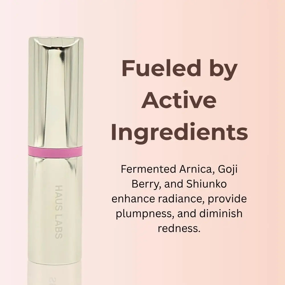 Haus Labs Color Fuse Longwear Hydrating Glassy Lip + Cheek Blush Balm Stick - Glassy Lilac Haus Laboratories uk supplements