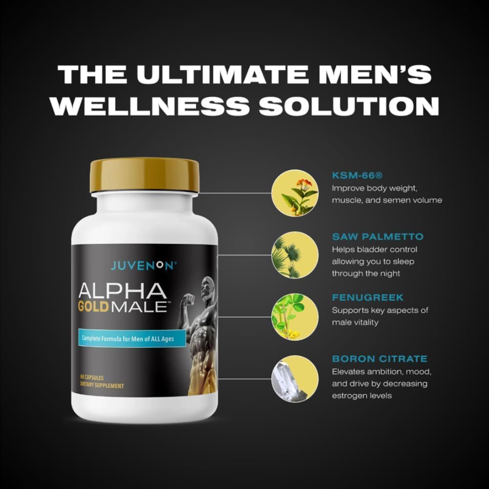 Juvenon Maximum Male BloodFlow-7 Nitric Oxide Supplement with Nitrosigine + Alpha Gold Male Juvenon uk supplements