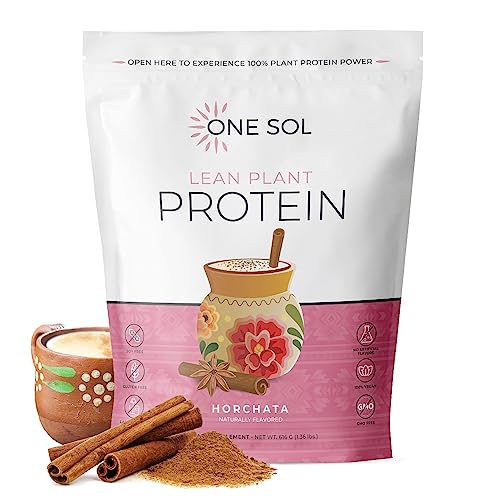 One Sol Lean Plant Protein Powder Horchata, Low Carb, Gluten Free One Sol uk supplements
