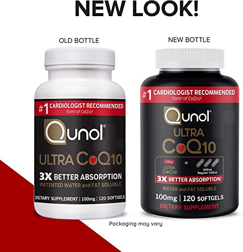 Qunol CoQ10 100mg Softgels, Ultra CoQ10 100mg, 3x Better Absorption, Antioxidant Qunol uk supplements