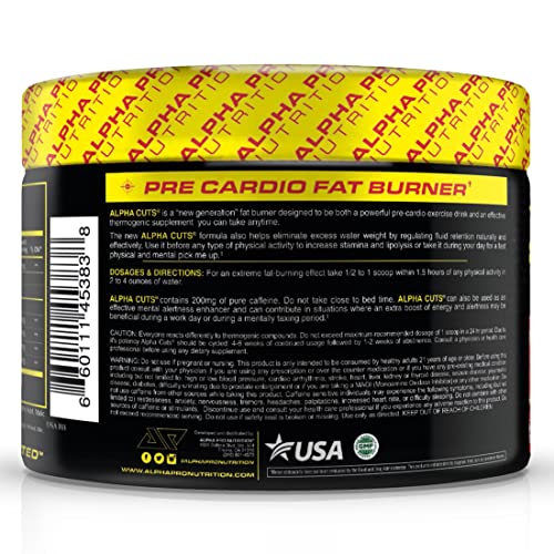 Alpha Pro Nutrition Alpha Cuts Fat Burner Thermogenic Men Women Pre Cardio Workout Alpha Pro Nutrition uk supplements