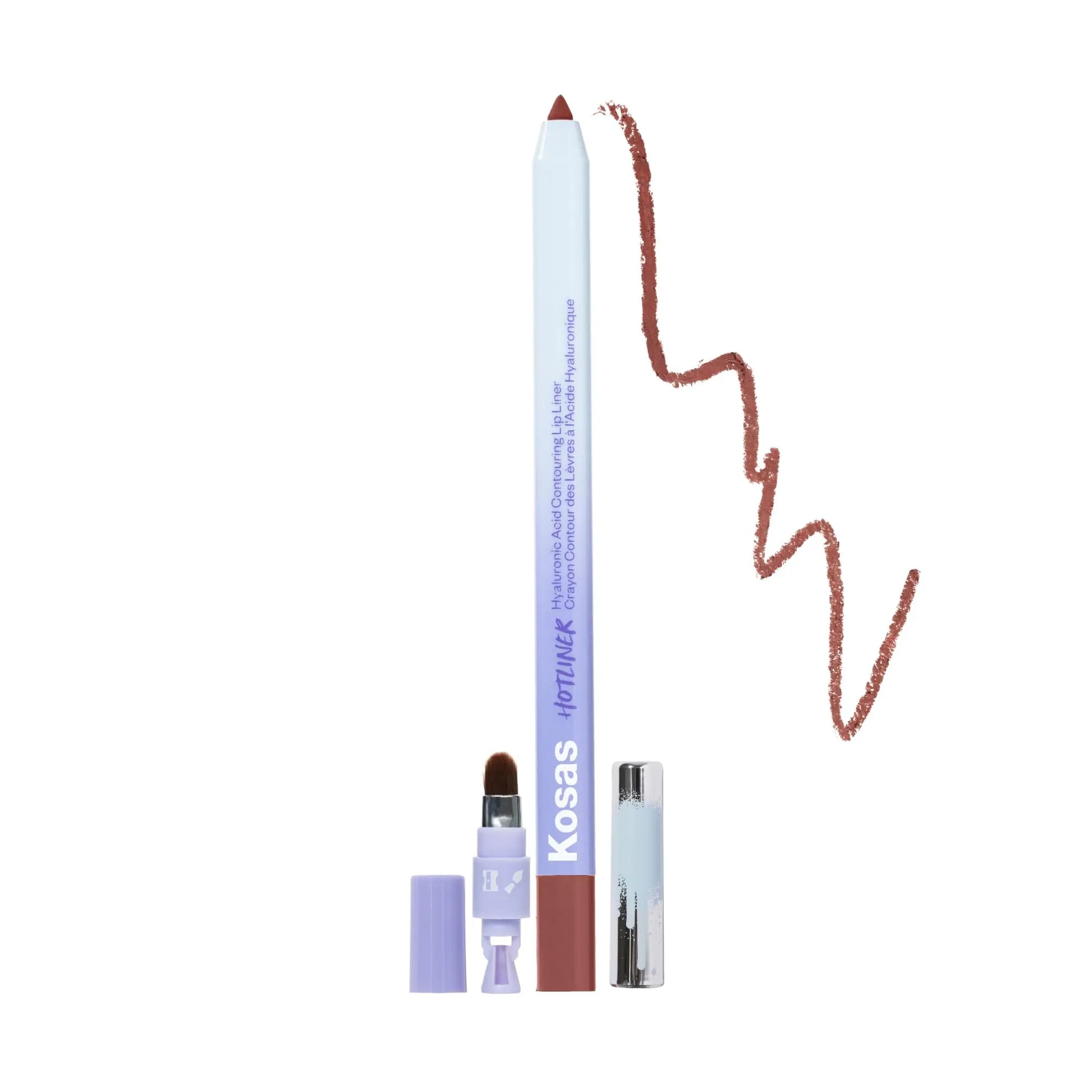 Kosas Hotliner Retractable Lip Liner Pencil with Built-In Brush & Sharpener - Easy Contouring, Hydrating, Long-Lasting- Pigmented Creamy Texture for Plumping Lips - Hyaluronic Acid & Konjac - Infinite Kosas uk supplements