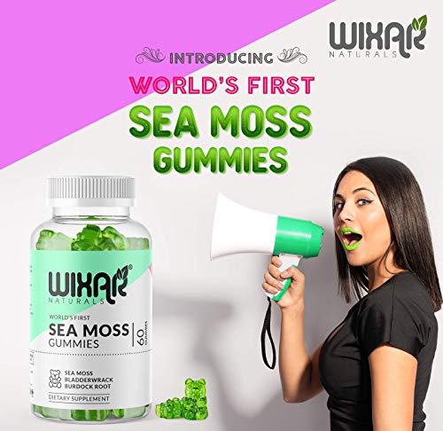 WIXAR NATURALS Sea Moss Gummies - Natural Irish Sea Moss and Bladderwrack WIXAR NATURALS uk supplements