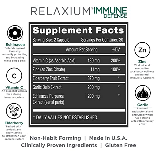 Relaxium Immune Defense, Powerful Immune Support Supplement, Immunity Relaxium uk supplements