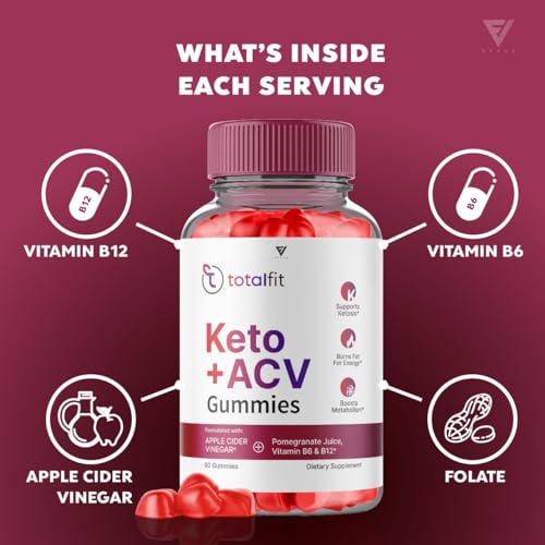 (2 Pack) Total Fit Keto ACV Gummies Advanced Apple Cider Vinegar Supplement Reviews Fyvus uk supplements