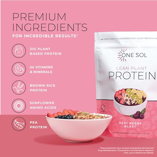 One Sol Protein Powder, Lean & Low Carb, No Bloating, Gluten Free, Lactose-Free One Sol uk supplements