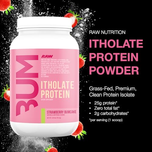 RAW Whey Isolate Protein Powder, Strawberry BumCake (CBUM Itholate Protein) RAW uk supplements