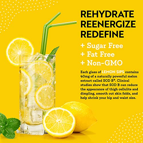 Dr. Kellyann Lemon Sips - Diet Citrus Drink Mix - Rehydrate, Detox, Revitalize - Sugar Free Dr. Kellyann uk supplements
