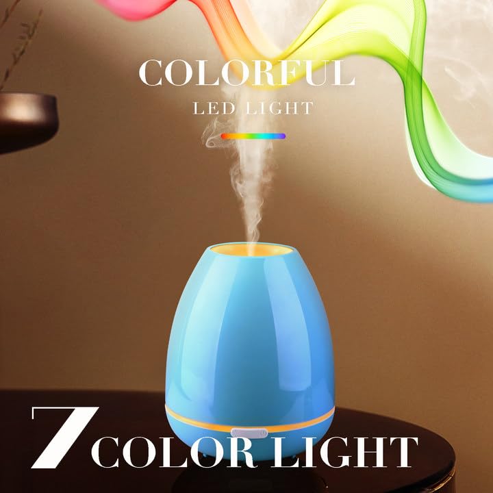 Essential Oil Diffuser for Bedroom Small Humidifier for Home Cool Mist Scent Diffuser 300ml 20 Hours Fashome uk supplements
