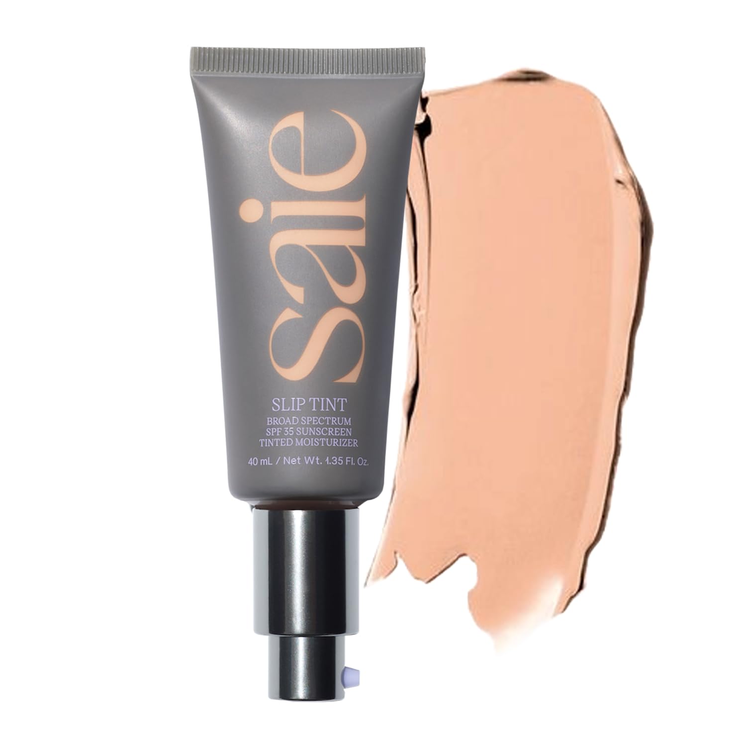Saie Slip Tint Tinted Moisturizer with SPF 35 - Light Coverage, Glowy Skin Tint & Mineral Sunscreen for Face with Hydrating Hyaluronic Acid - Summer Makeup Essential - Shade Three + Half (1.35 oz) Saie uk supplements