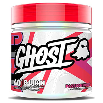 GHOST Burn Thermogenic Fat Burner Powder, Passionfruit - 40 Servings - Metabolism GHOST uk supplements